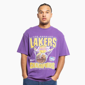 Los Angeles Lakers Nothin' But Net Purple Vintage T-Shirt