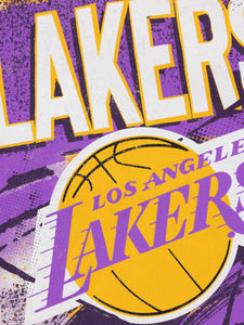 Los Angeles Lakers Vintage Abstract NBA Crewneck