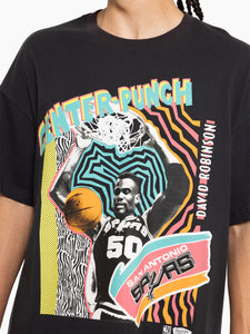 San Antonio Spurs Center Punch David Robinson Vintage T-Shirt