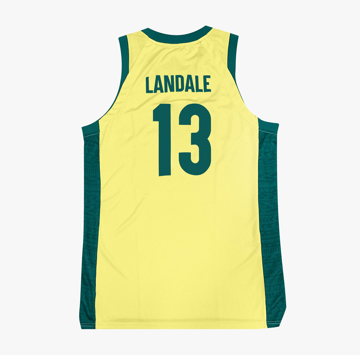 Jock Landale Australian Boomers National Away Yellow Jersey