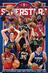 NBA League 2024 Superstars Wall Poster