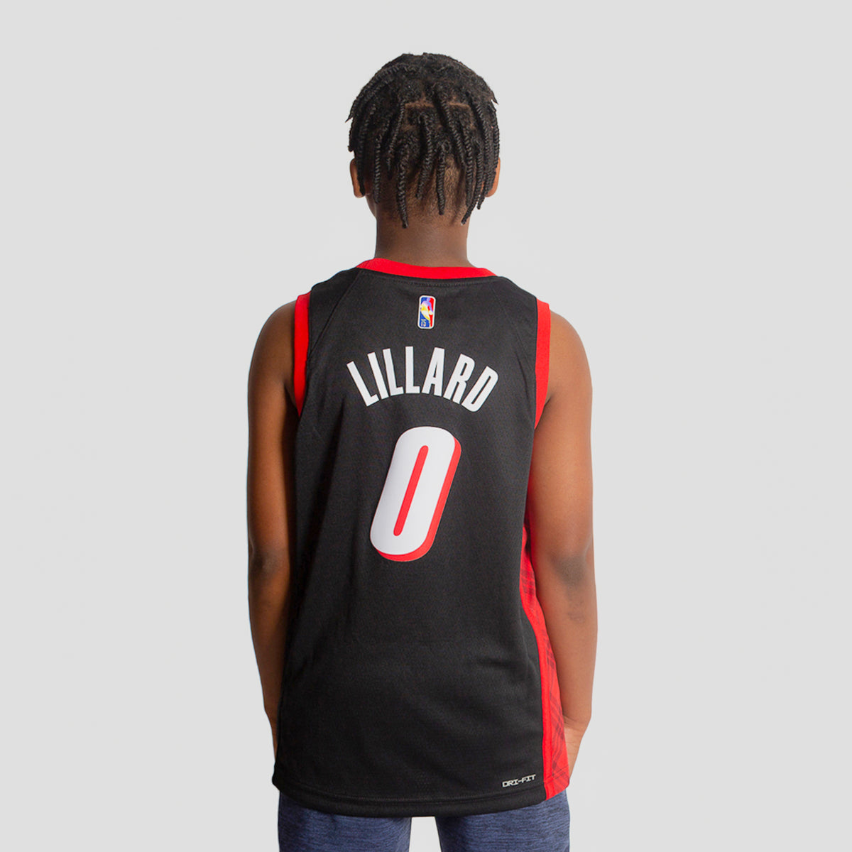 Nike NBA Portland Trail Blazers City Edition Mixtape Damian Lillard Maillot Jersey Black