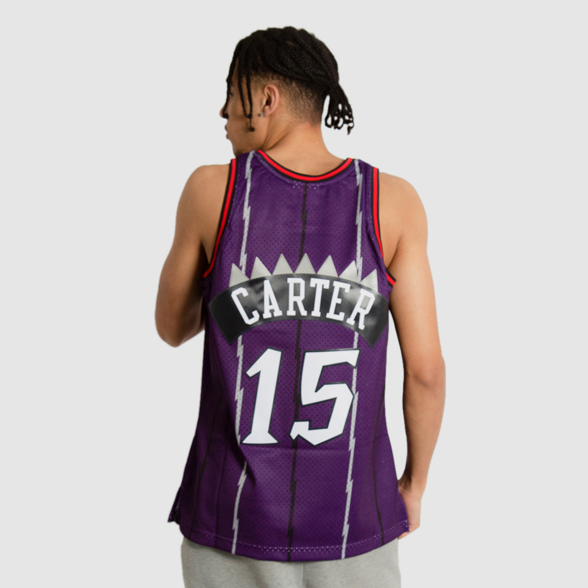 VINCE CARTER TORONTO RAPTORS HARDWOOD CLASSICS JERSEY- YOUTH PURPLE