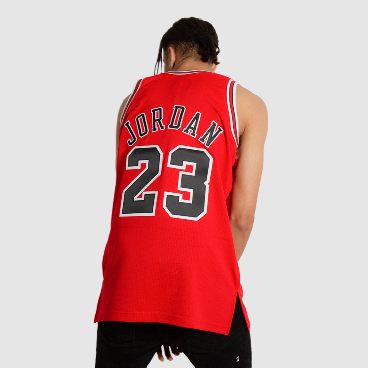 Michael Jordan Chicago Bulls 1997-98 Hardwood Classics Championship Black Gold Jersey
