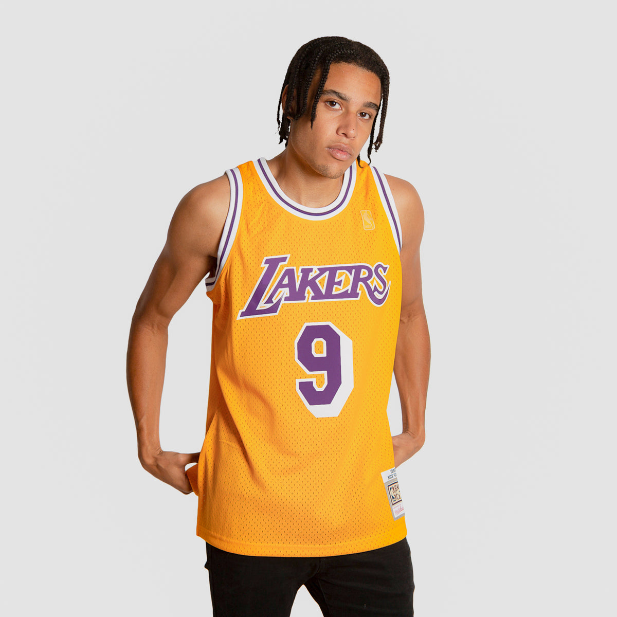 MITCHELL & NESS Los Angeles Lakers Nick Van Exel Swingman Jersey SMJYLG19014-LALLTGD96NVE - Karmaloop