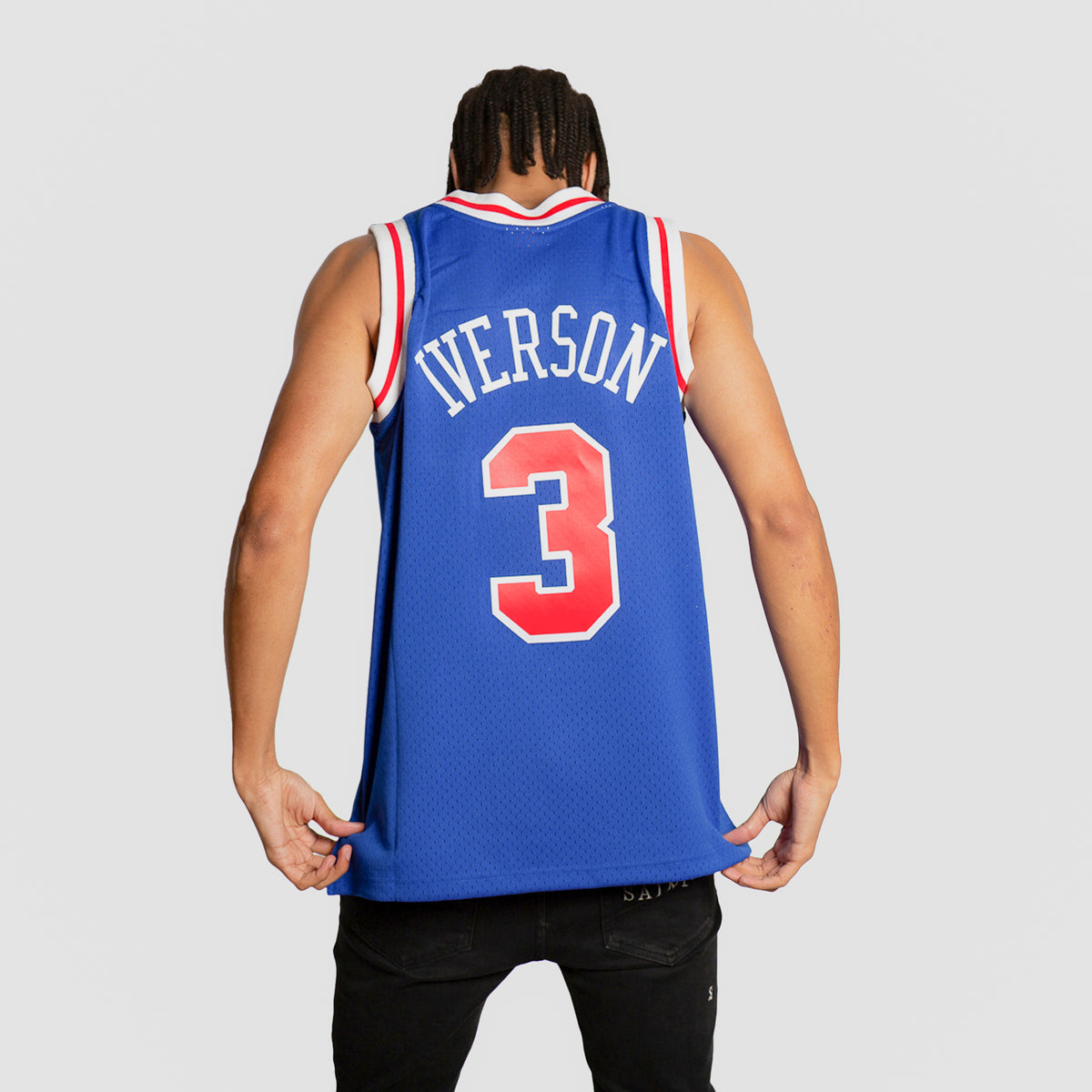 Vintage Nike Rewind HWC NBA Philadelphia 76ers Sixers Allen Iverson Jersey
