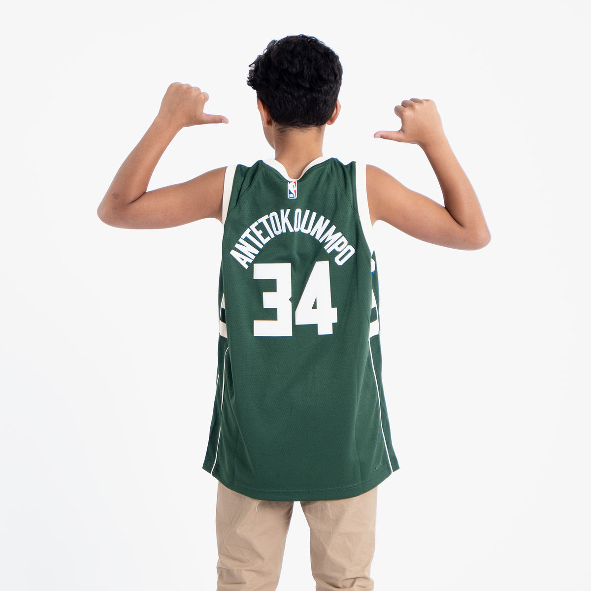 Giannis Antetokounmpo Milwaukee Bucks 2023 Icon Edition Youth NBA