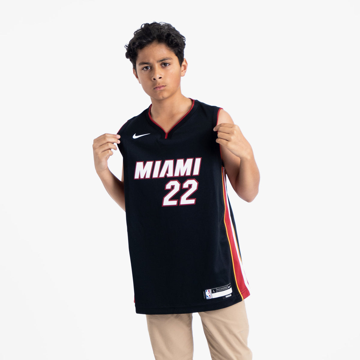 Youth Nike Jimmy Butler Black Miami Heat Swingman Jersey - Icon Edition