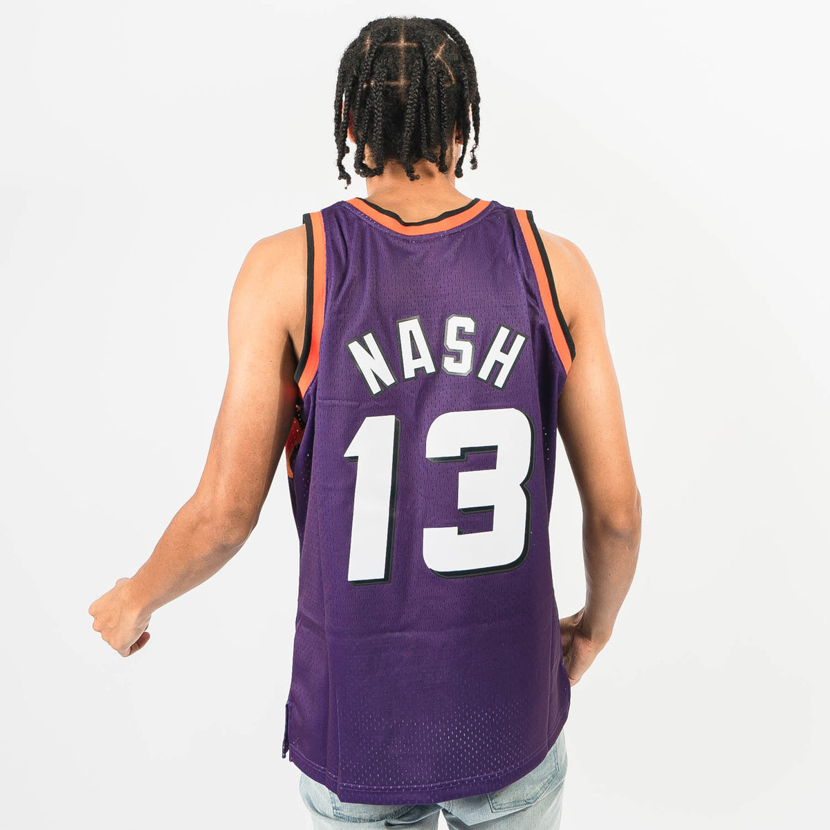 Steve Nash Phoenix Suns 05-06 HWC Swingman Jersey - Purple - Throwback