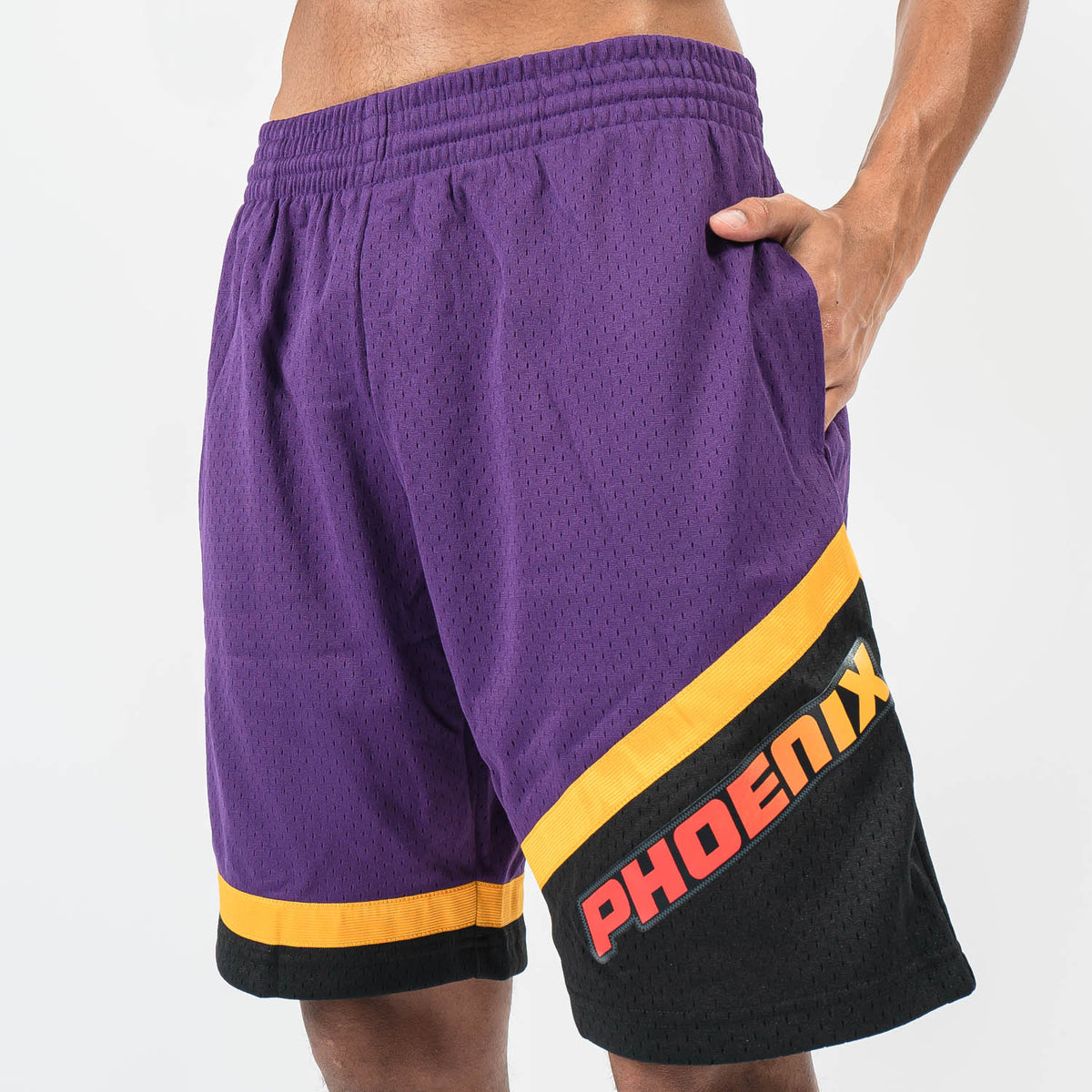 Mitchell & Ness Men's Phoenix Suns Purple Swingman Shorts, Large
