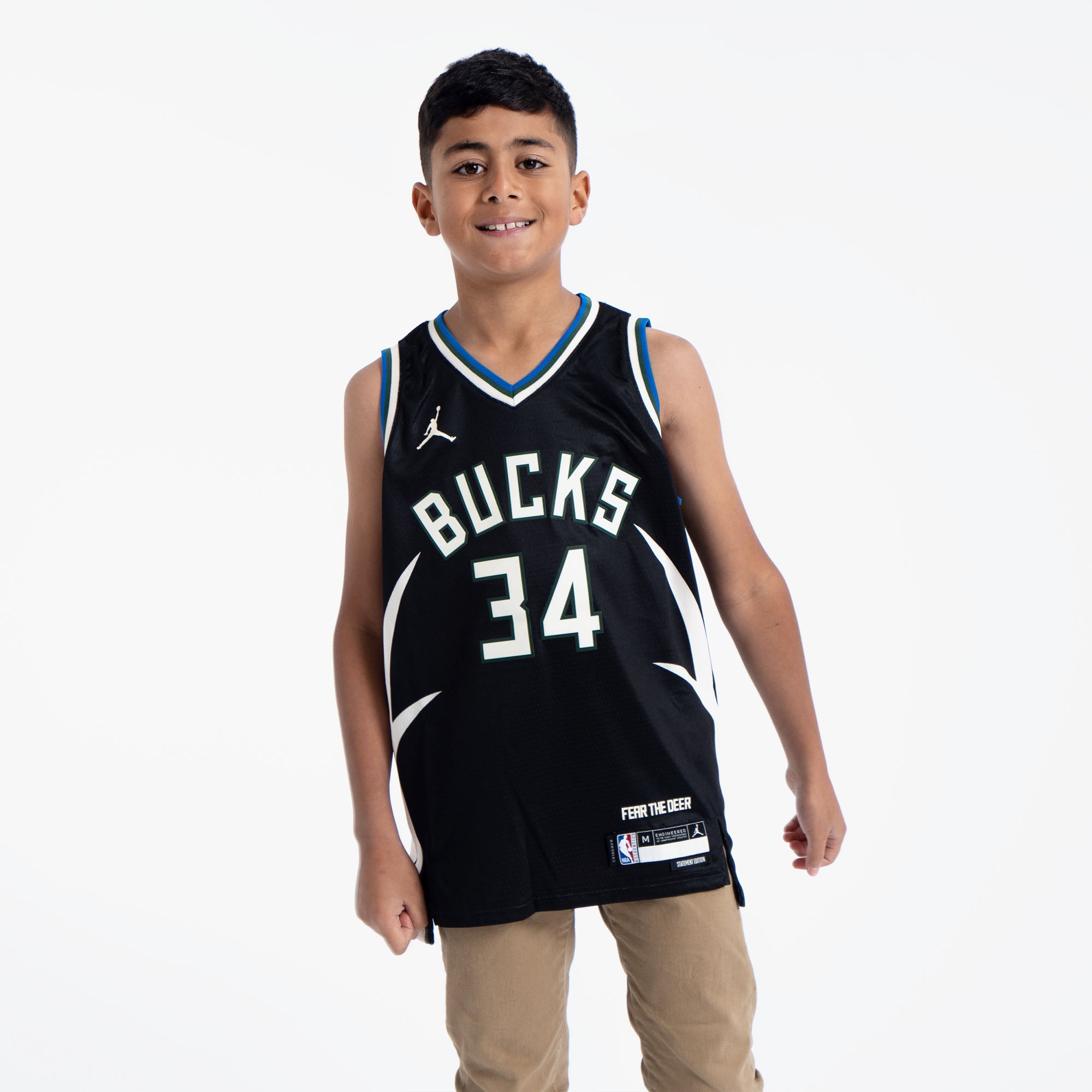 Giannis Antetokounmpo Milwaukee Bucks 2025 Statement Edition Youth