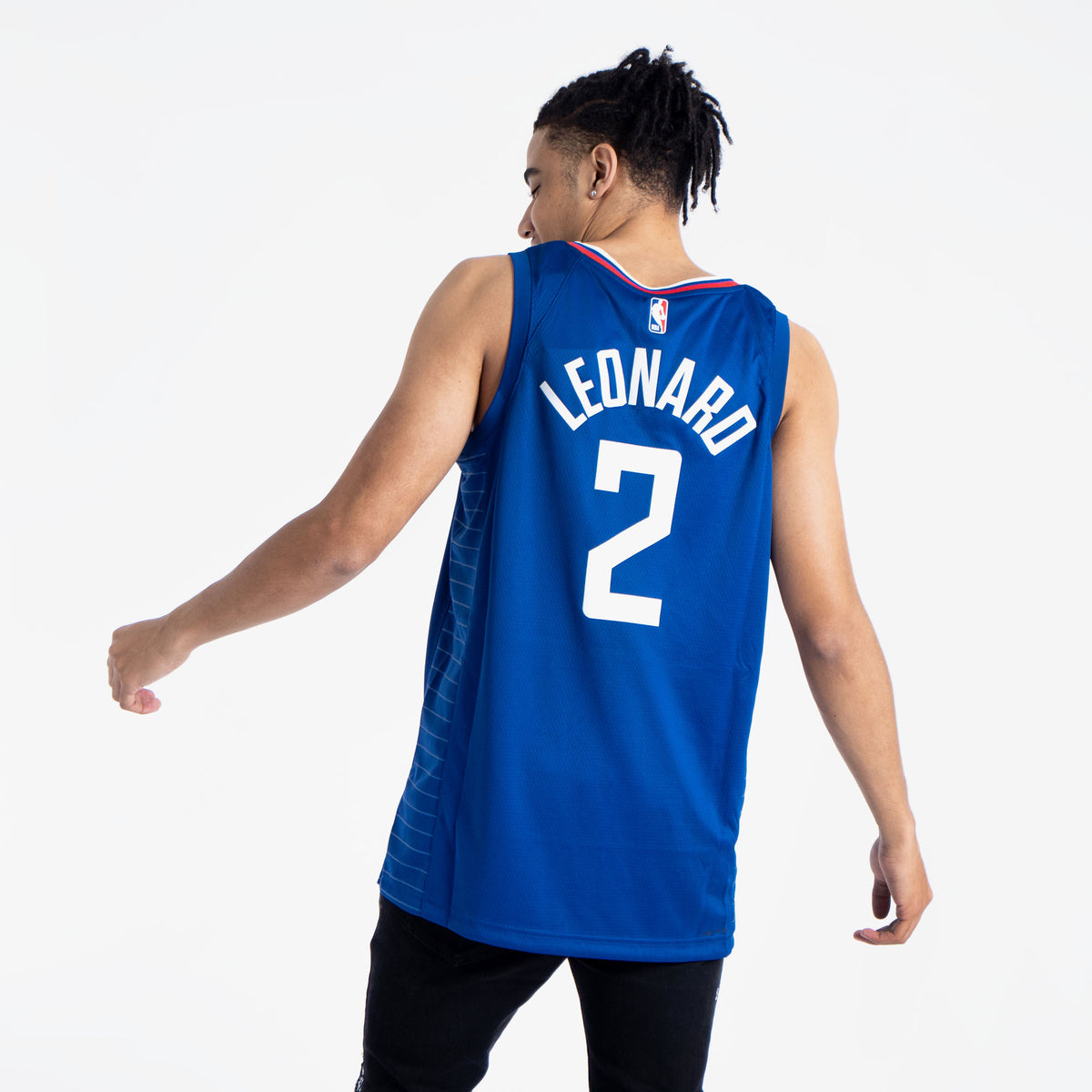 Nike Men's Kawhi Leonard Los Angeles Clippers Icon Swingman Jersey - Blue
