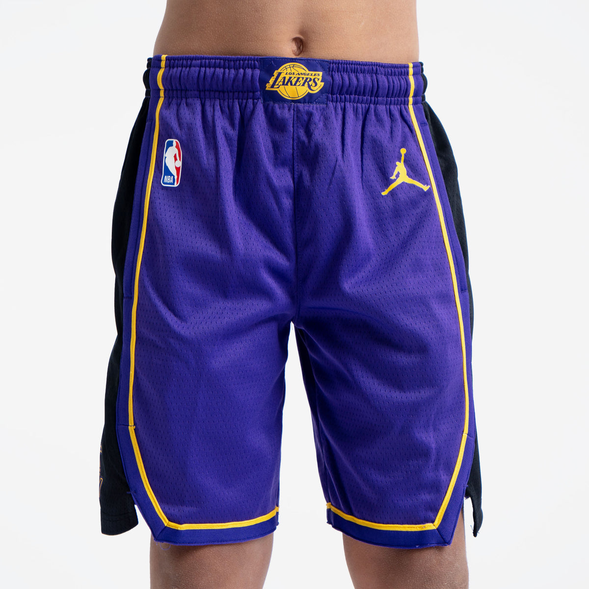 Youth Jordan Brand Purple Los Angeles Lakers Statement Edition Swingman Performance Shorts