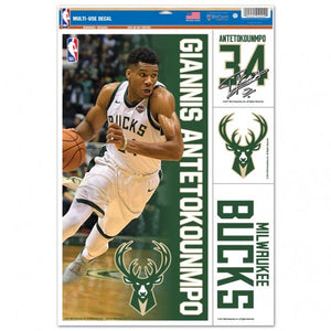 Giannis Antetokounmpo Milwaukee Bucks Decal 11" x 17" Stickers