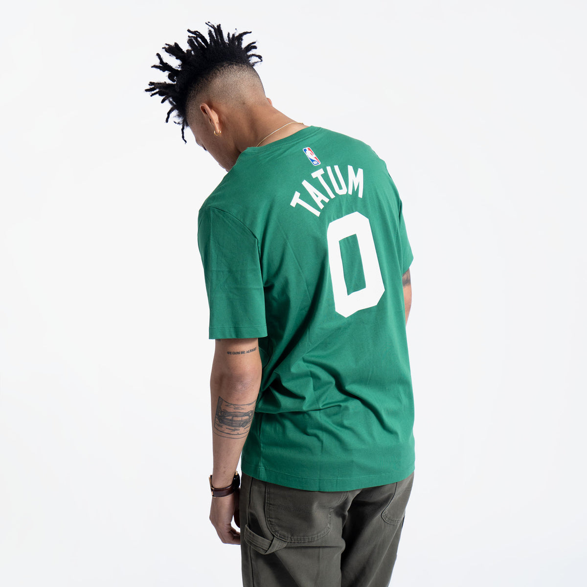 Boston Celtics Nike Name and Number Icon T-Shirt - Jayson Tatum - Mens