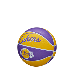 Los Angeles Lakers Team Logo Retro Mini NBA Basketball