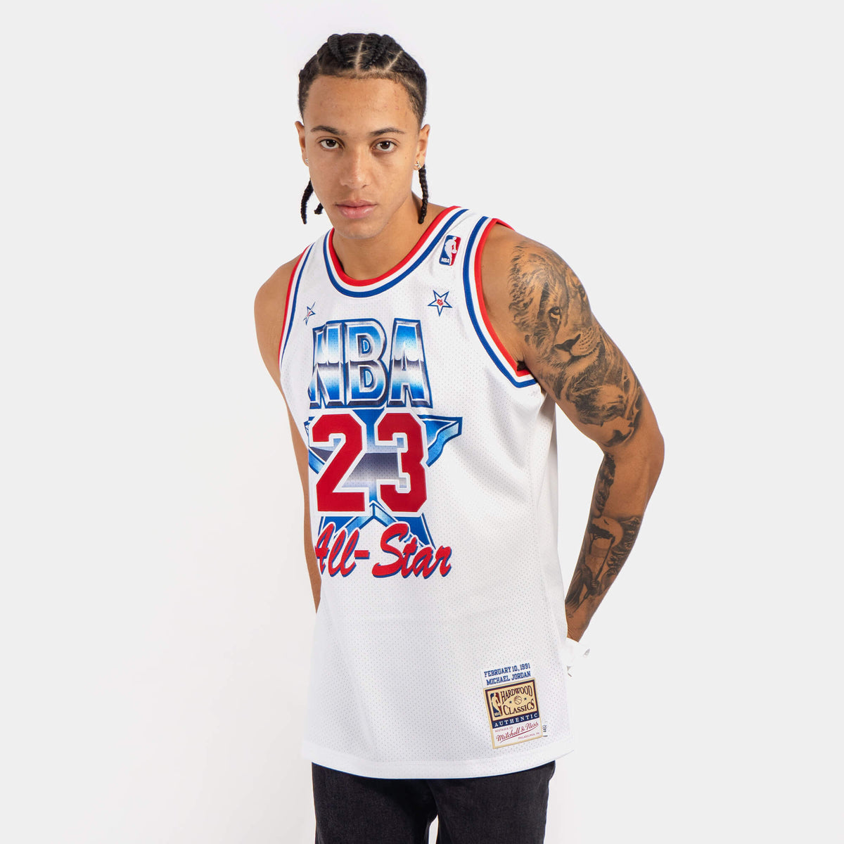 Mitchell & Ness Men's Michael Jordan #23 Authentic 1991 NBA All-Star White  Jersey