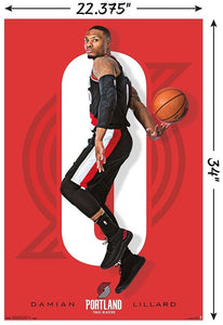 Damian Lillard Portland Trail Blazers NBA Wall Poster