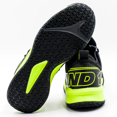 And1 Charge Junior Black/Black/Yellow Basketball Shoes