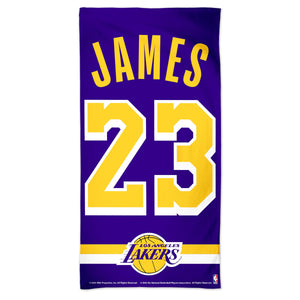 LeBron James Los Angeles Lakers NBA Beach Towel