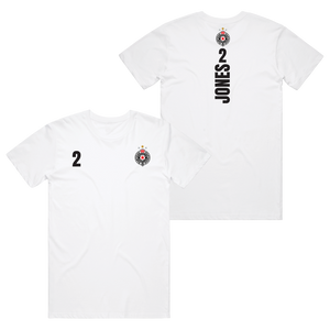 Carlik Jones #2 Partizan Basketball Player Cotton White Tee
