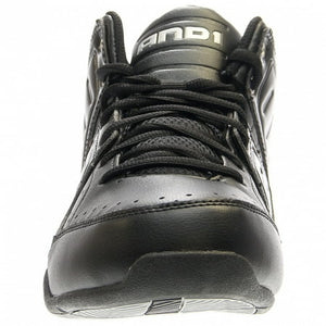 And1 Rocket 4 Mid Junior Black/Black/Silver Basketball Shoes