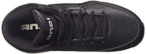 And1 Rocket 4 Mid Junior Black/Black/Silver Basketball Shoes