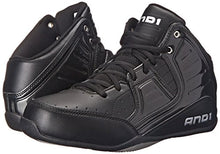 Load image into Gallery viewer, And1 Rocket 4 Mid Junior Black/Black/Silver Basketball Shoes
