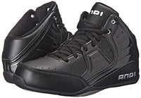 And1 Rocket 4 Mid Junior Black/Black/Silver Basketball Shoes
