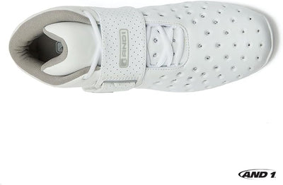 And1 Chosen One Mens White/Silver Basketball Shoes