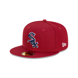 Chicago White Sox Bordeaux 59FIFTY MLB Fitted Hat