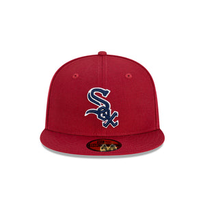 Chicago White Sox Bordeaux 59FIFTY MLB Fitted Hat