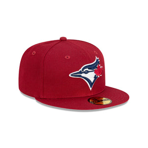 Toronto Blue Jays Bordeaux 59FIFTY MLB Fitted Hat