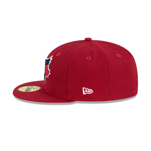 Toronto Blue Jays Bordeaux 59FIFTY MLB Fitted Hat