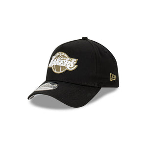 Los Angeles Lakers 9FORTY Black Olive A-Frame NBA Snapback Hat