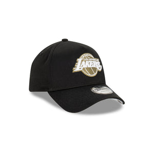 Los Angeles Lakers 9FORTY Black Olive A-Frame NBA Snapback Hat