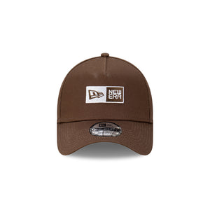 Walnut New Era Logo Essentials 9FORTY A-Frame Snapback Hat