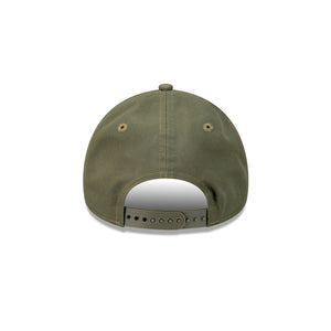 Olive New Era Logo Essentials 9FORTY A-Frame Snapback Hat