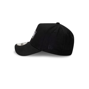 Black New Era Logo Essentials 9FORTY A-Frame Snapback Hat
