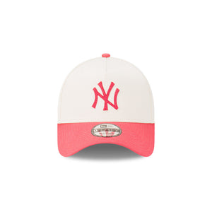 New York Yankees 9FORTY Litmus Pink Two-Tone A-Frame MLB Strapback Hat