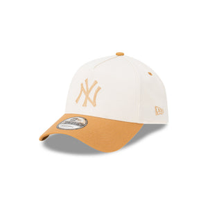 New York Yankees 9FORTY Wheat Winecork Two-Tone A-Frame MLB Strapback Hat