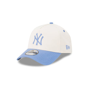 New York Yankees 9FORTY Copen Blue Winecork Two-Tone A-Frame MLB Strapback Hat