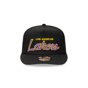 Los Angeles Lakers Script Golfer NBA Snapback Hat