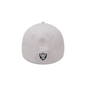 Las Vegas Raiders Grey Script 39Thirty Fitted NFL Hat