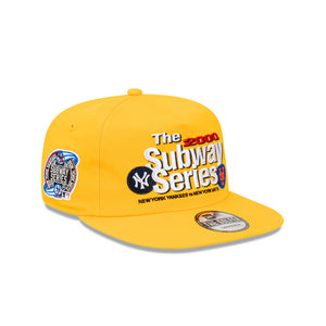 Subway Series New York Yankees vs New York Mets Yellow Golfer MLB Snapback Hat