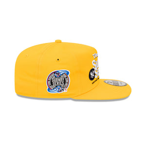 Subway Series New York Yankees vs New York Mets Yellow Golfer MLB Snapback Hat
