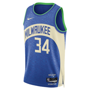 Giannis Antetokounmpo Milwaukee Bucks 2024 City Edition NBA Swingman Jersey