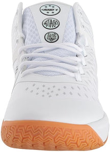 And1 Attack Mid Junior White/SuperFoil/Gum Basketball Shoes