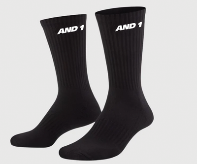 And1 Everyday Crew Black Socks