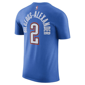 Shai Gilgeous-Alexander OKC Thunder Name & Number icon Edition NBA T-Shirt